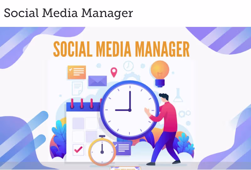 Cover image for Organic Social Media Management & Growth