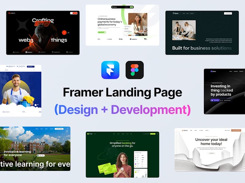 Cover image for Framer Landing Page (Design + Development)