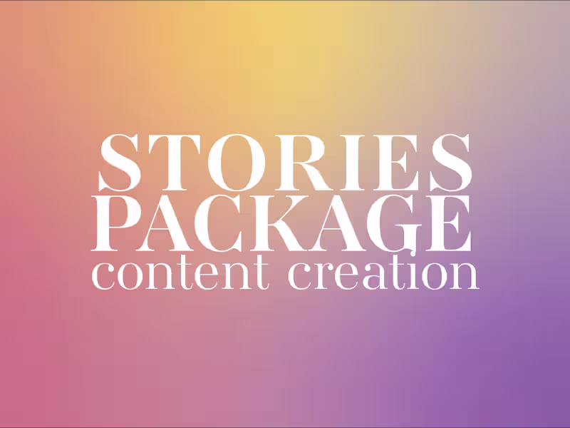 Cover image for Content Creation | Instagram Stories