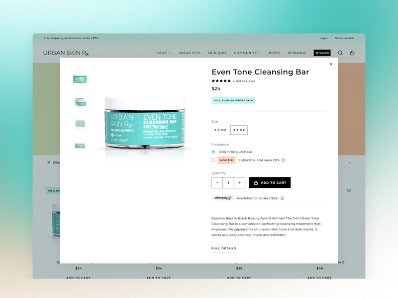 Cover image for UrbanSkinRx Website Redesign and Updates