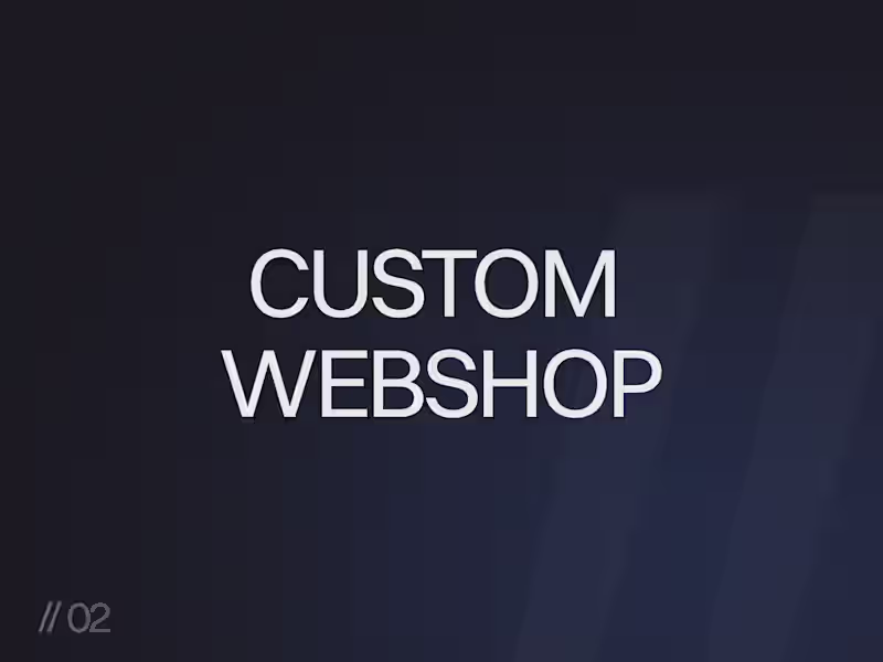 Cover image for Custom E-Commerce website (Shopify, Webflow & Smootify)
