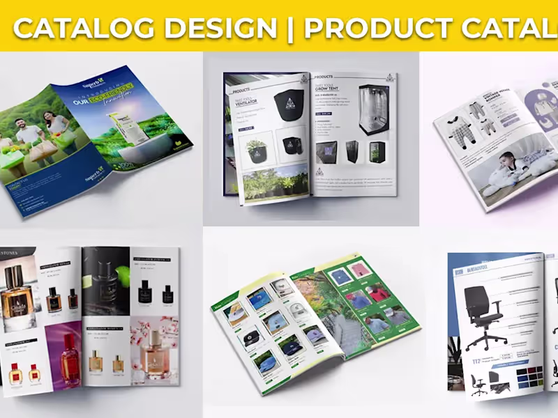 Cover image for design product catalog, sell sheet, lookbook, magazine design