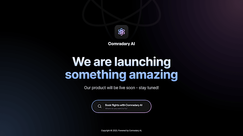 Cover image for Comradary AI – Launching Soon