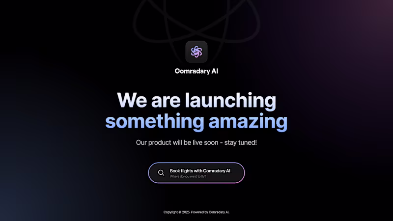Cover image for Comradary AI – Launching Soon