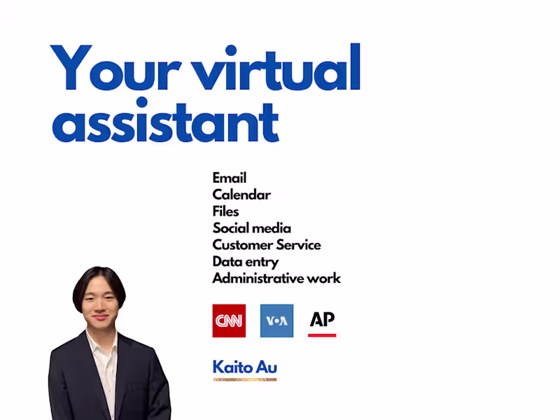 Cover image for Virtual assistant services