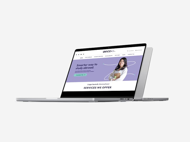 Cover image for AECC website on Behance