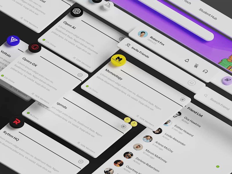 Cover image for Messaging Social Platform Dashboard UI ReDesign (Discord)