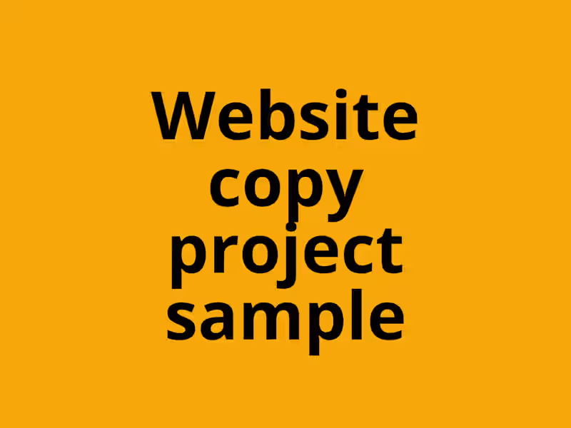 Cover image for Website copywriting