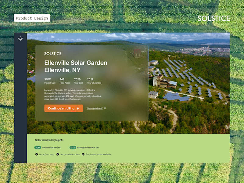 Cover image for Enrollment Flow - Solar Energy