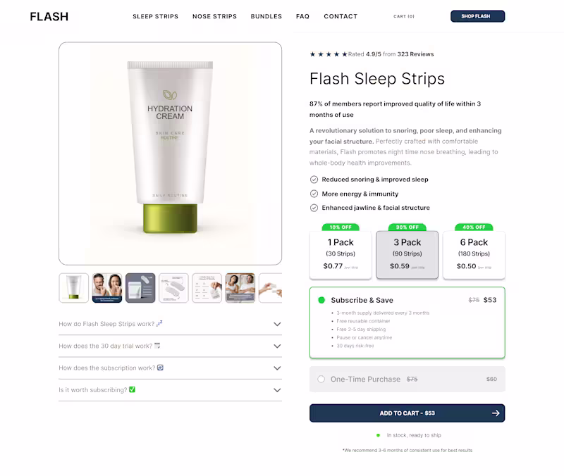 Cover image for Landing Page Buying Section Build
