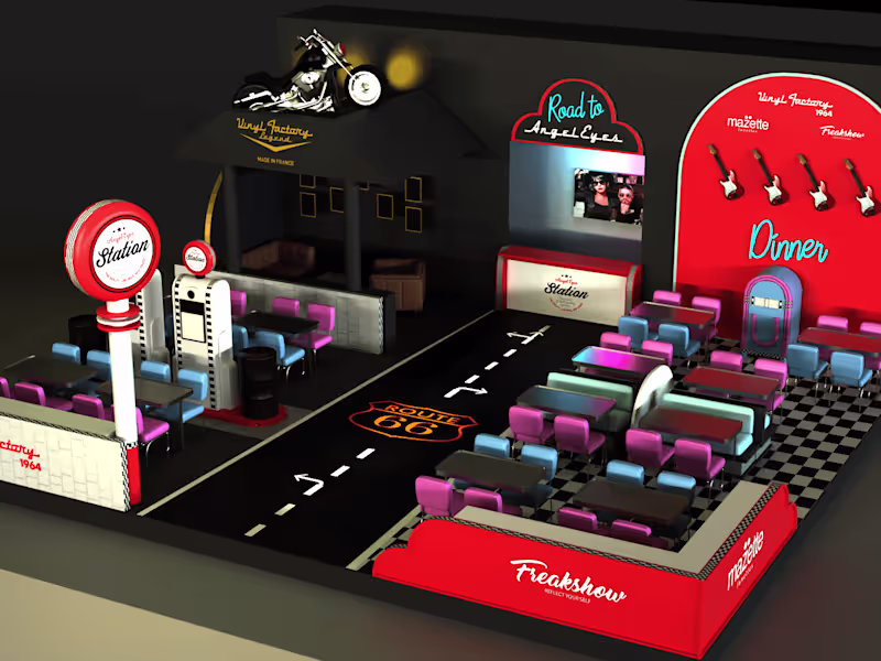 Cover image for Photorealistic 3D exhibition stand visualization