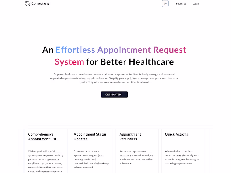 Cover image for Connectient: Simplifying patient experiences