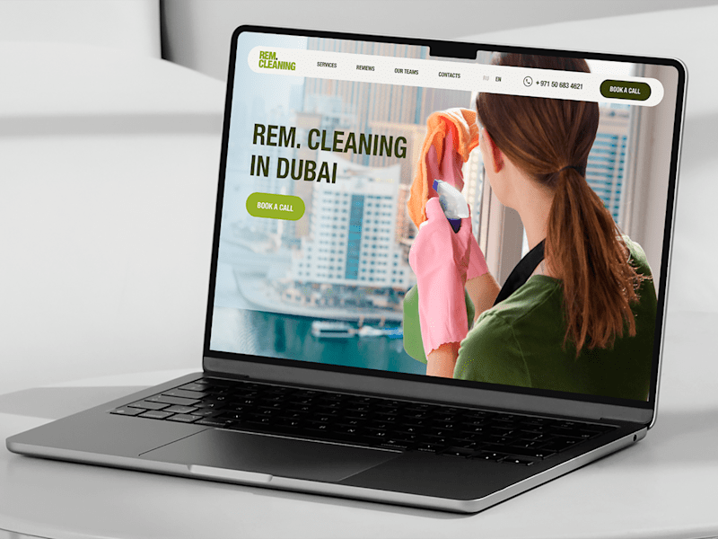 Cover image for Brand Identity and Website Design for REM.Cleaning