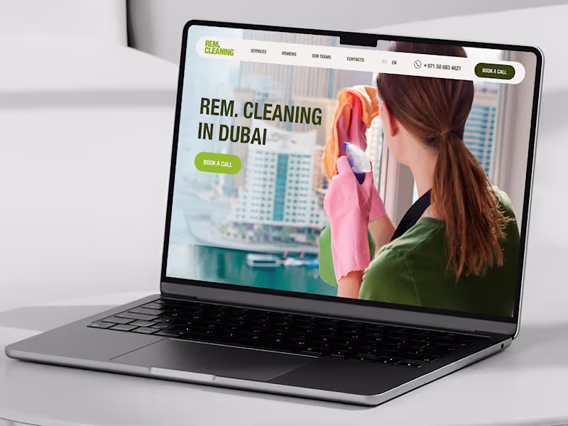Cover image for Brand Identity and Website Design for REM.Cleaning