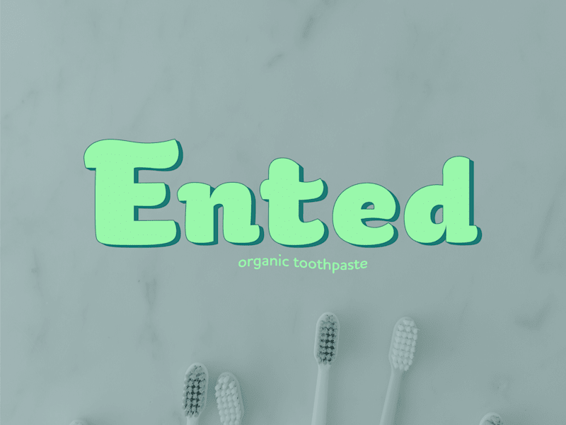 Cover image for Ented Organic Toothpaste