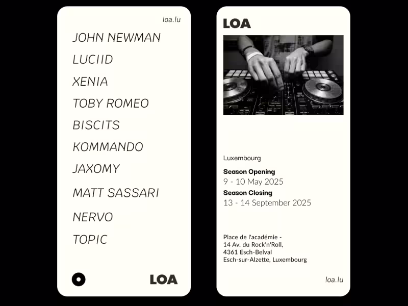 Cover image for Music festival lineup