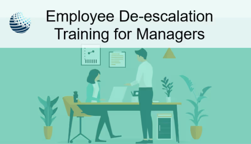 Cover image for Employee De-escalation Training for Managers - eLearning