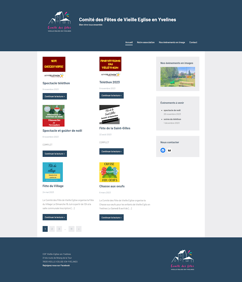 Cover image for Webdesign for association 