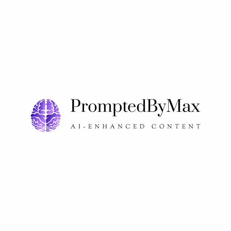 Cover image for PromptedByMax Logo – AI-Enhanced Brand Identity