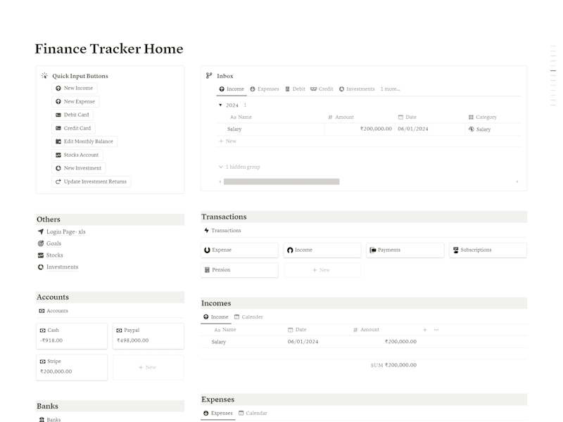 Cover image for Custom Build - Finance Tracker