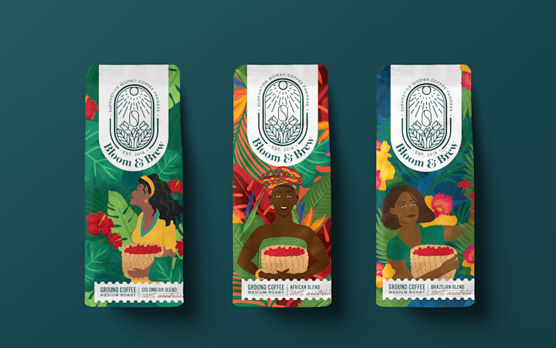 Cover image for Bloom & Brew Packaging Design