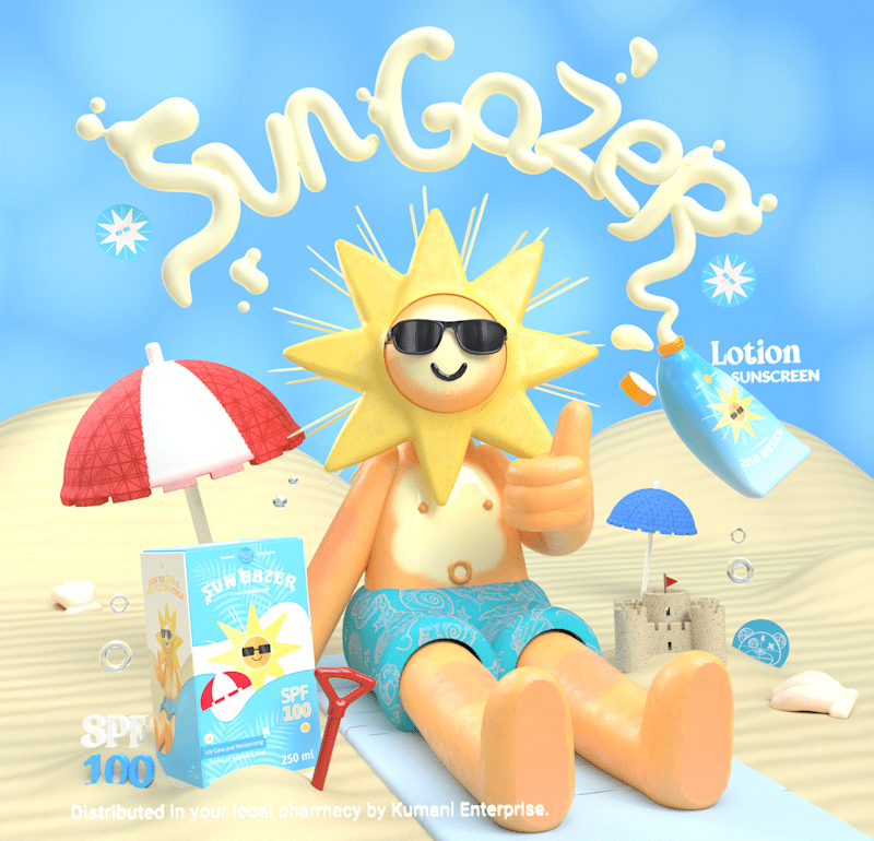 Cover image for SunGazer - The Sunscreen Lotion