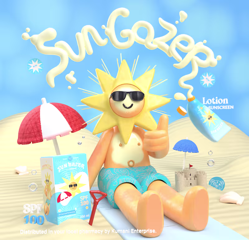 Cover image for SunGazer - The Sunscreen Lotion
