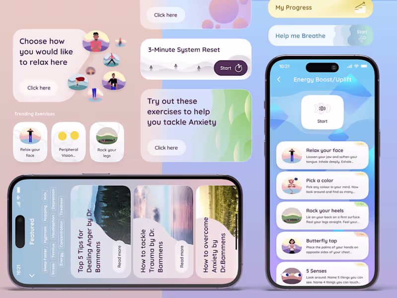 Cover image for Mental health app