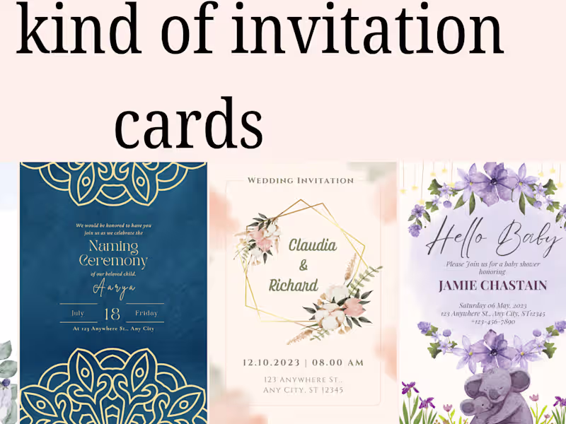 Cover image for I will create your an attractive invitation design 