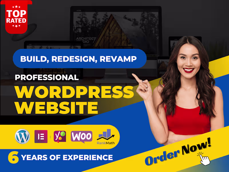 Cover image for Build, Design, Redesign, Clone Wordpress Website, Landing page
