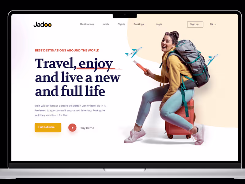 Cover image for Travel Landing Page
