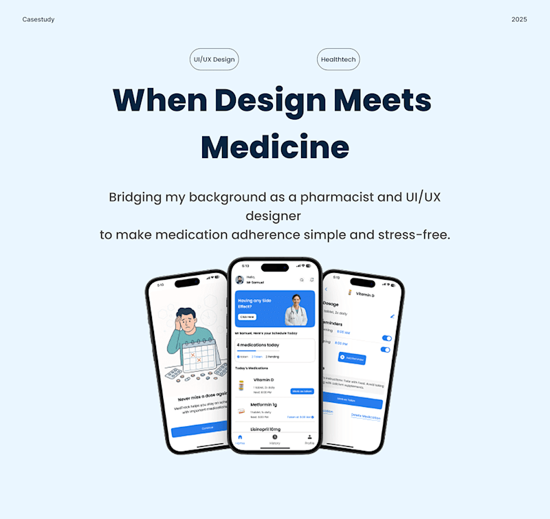Cover image for When Design Meets Medicine: Bridging UX and Pharmacy