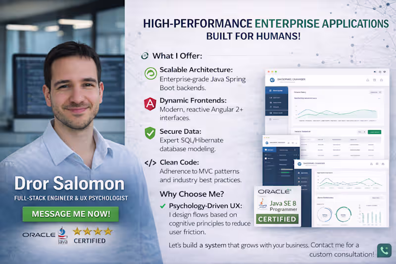 Cover image for Build a full stack application with java spring and angular