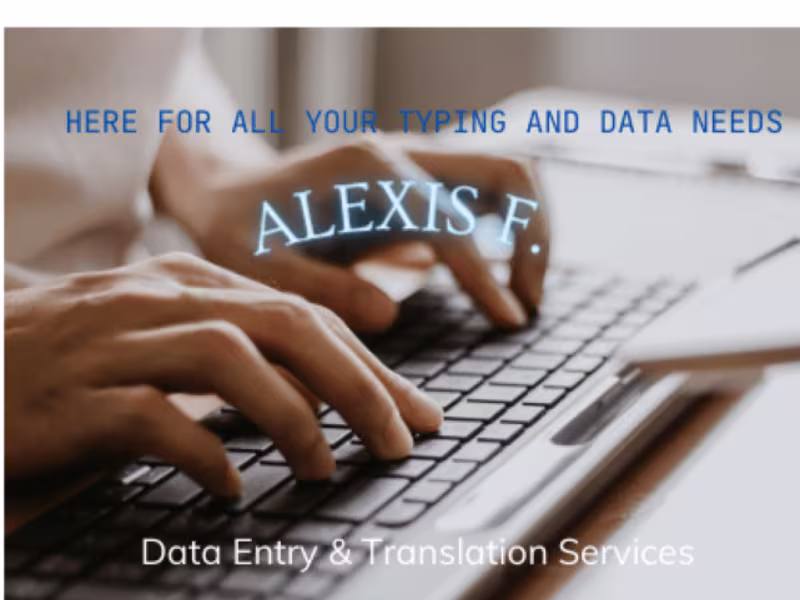 Cover image for Experienced Data Entry Freelancer
