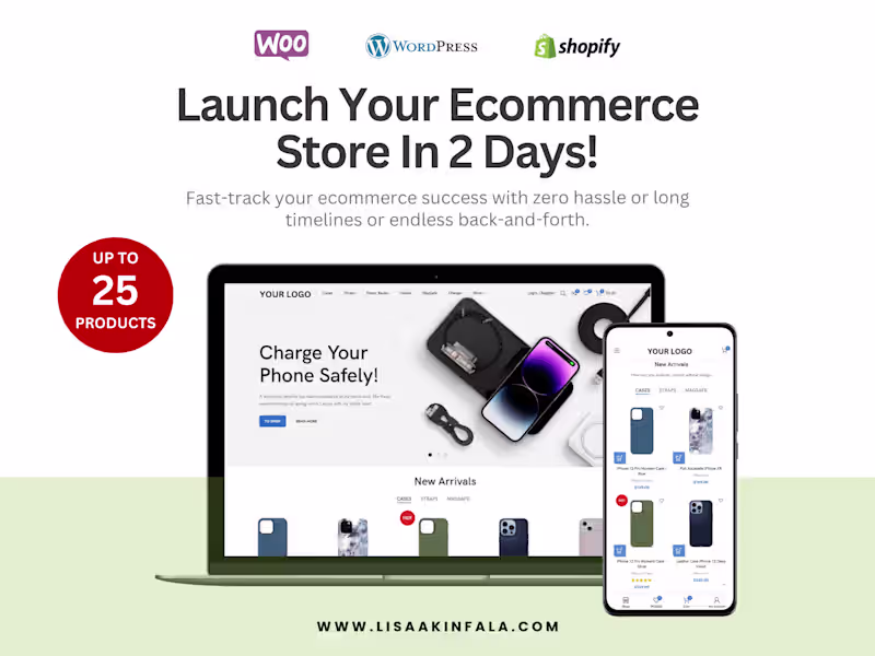 Cover image for Quick Starter Ecommerce Bundle - VIP DAY SERVICE