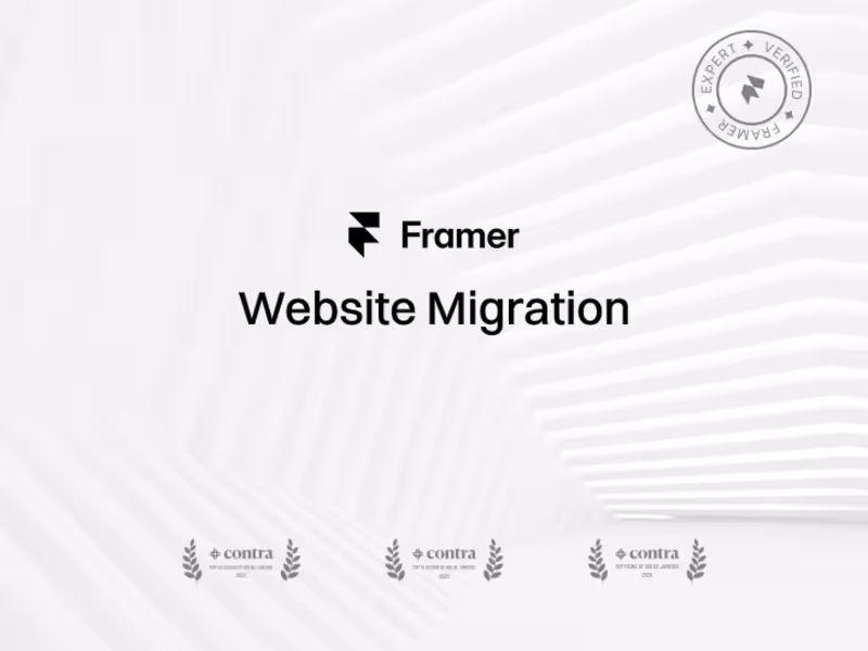 Cover image for Framer Website Migration
