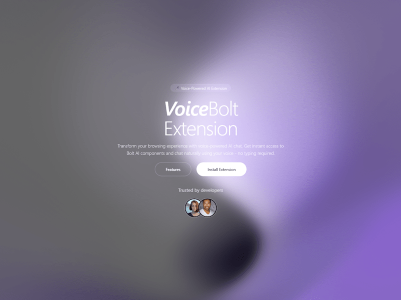 Cover image for VoiceBolt - Voice AI Chrome Extension