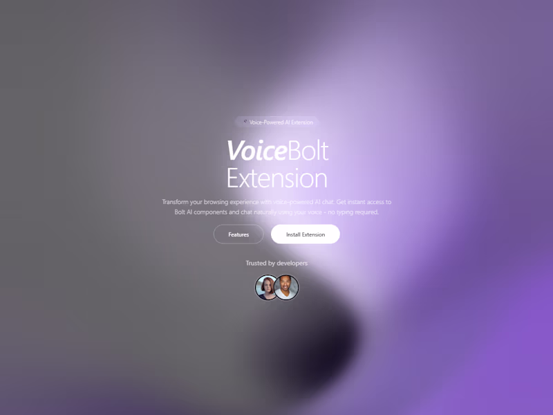 Cover image for VoiceBolt - Voice AI Chrome Extension