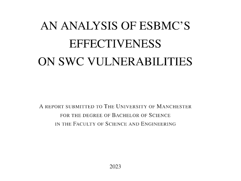Cover image for Software Security Analysis on an Industry Leading Tool