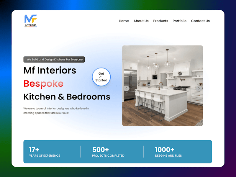 Cover image for MfInteriors Design Interior Website 
