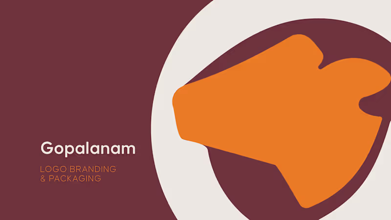 Cover image for Gopalanam Branding And Packaging :: Behance