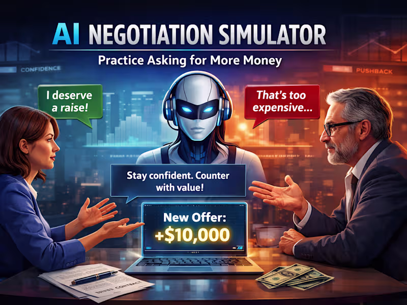 Cover image for AI Negotiation Simulator – (Ask for more Money)