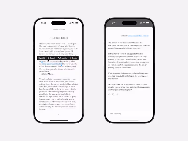 Cover image for AI Reading App