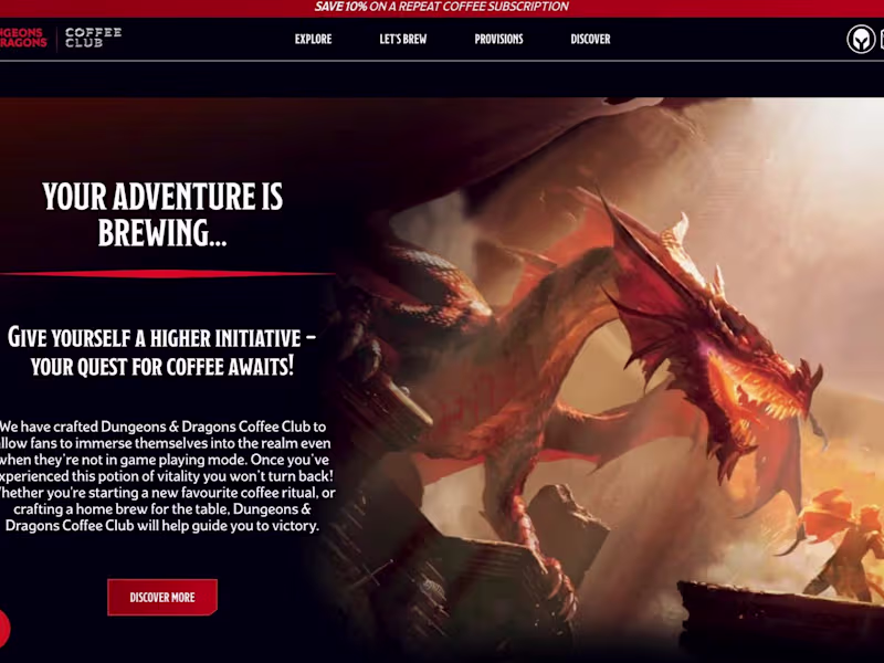 Cover image for Dungeons & Dragons Coffee