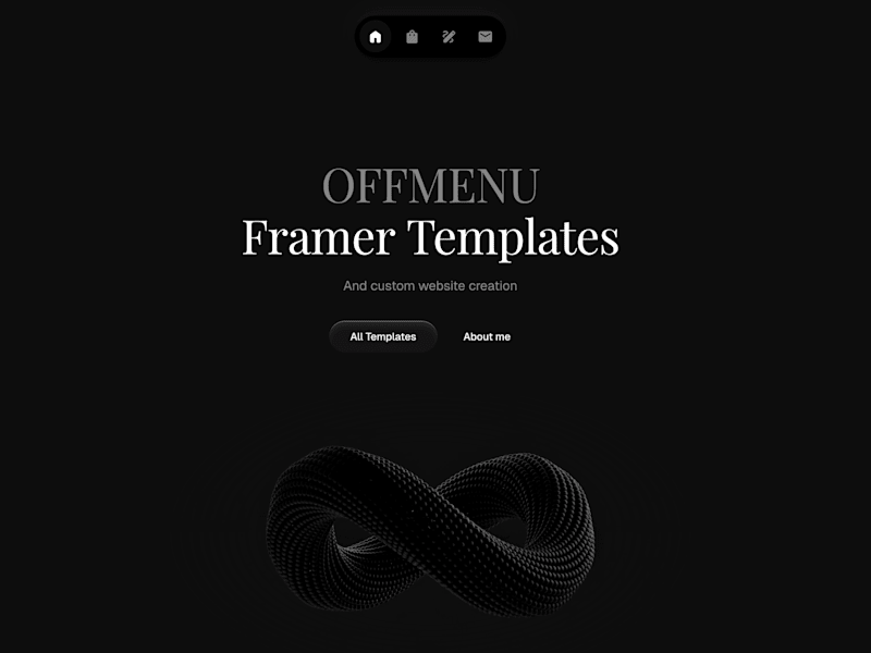 Cover image for Off-Menu Framer Template Store