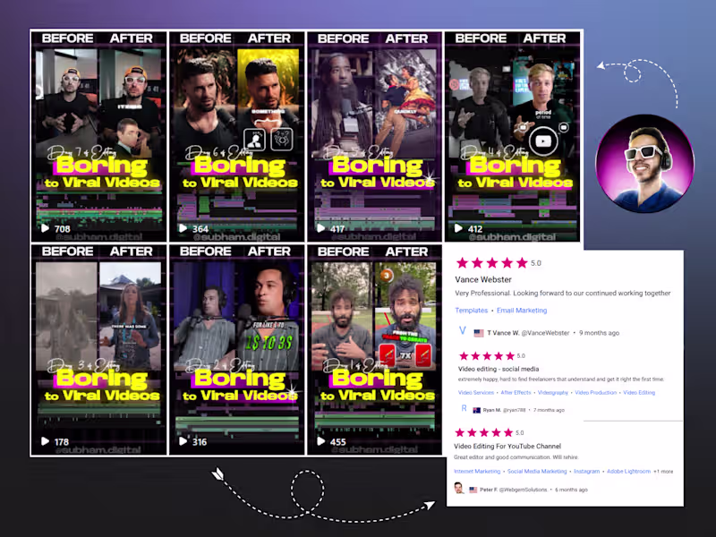 Cover image for Turning LONG PODCAST into VIRAL Social Media Video.