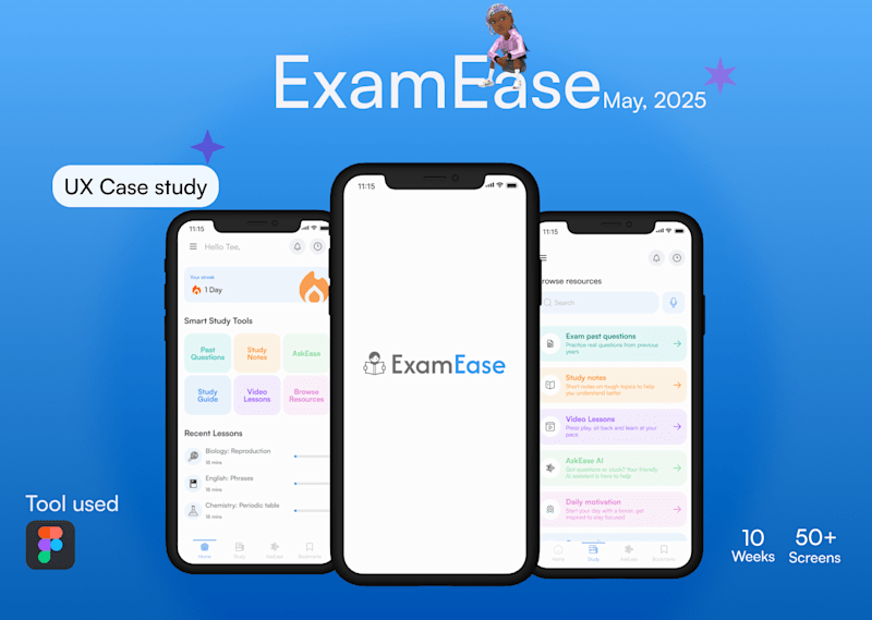 Cover image for ExamEase UX Case Study