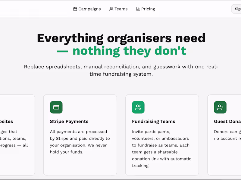 Cover image for Giverlink - Agnostic Fundraising Platform