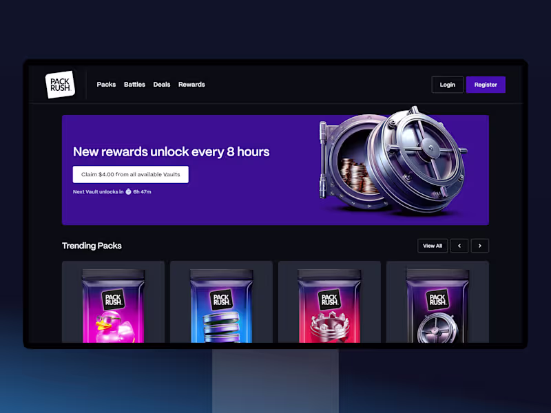 Cover image for Website Design for a Real-Money Gaming Platform