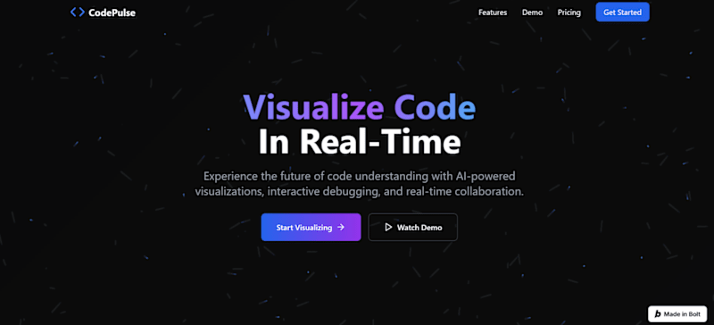 Cover image for CodePulse – Interactive Code Visualization Platform